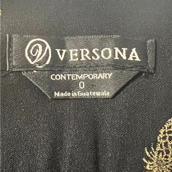 Versona Pull On Pineapple Print Stretch Pants Womens Size 0 Tropical Fruit - Picture 5 of 5